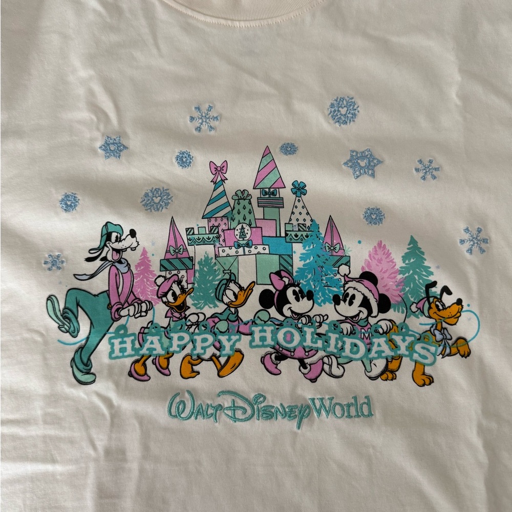WDW Embroidered Holiday Tee